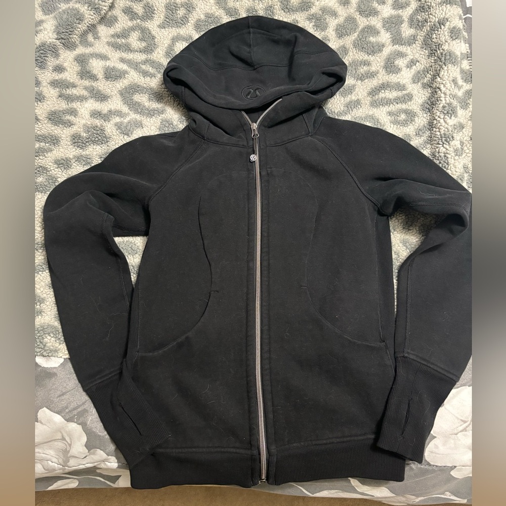 [SOLD] Lululemon Scuba Full-Zip Hoodie black size 4